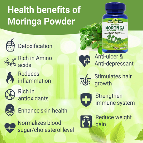 Moringa 90 capsules natural superfood - Image 2