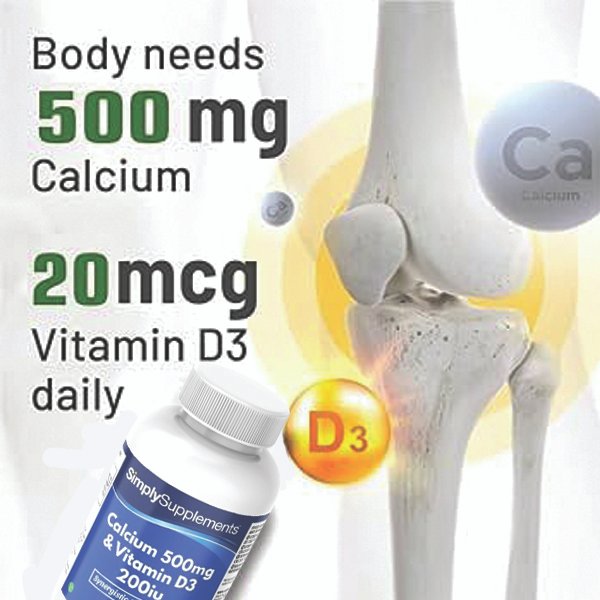 Calcium 500mg & Vitamin D3 200iu